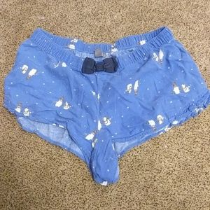 Aerie AE Pajama Shorts Size Medium Penguins